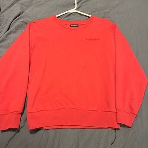 Balenciaga sweatshirt in red